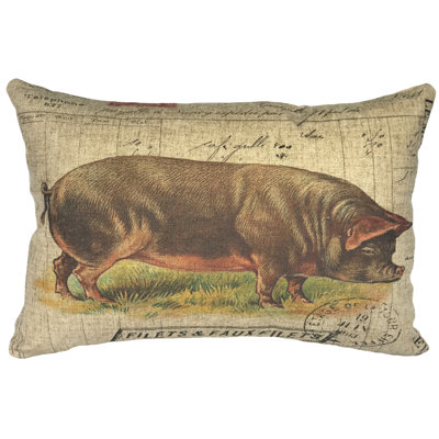  French Pig Linen Lumbar Pillow