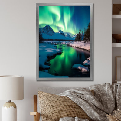 " Northern Lights In Stunning Arctic Mountains I "