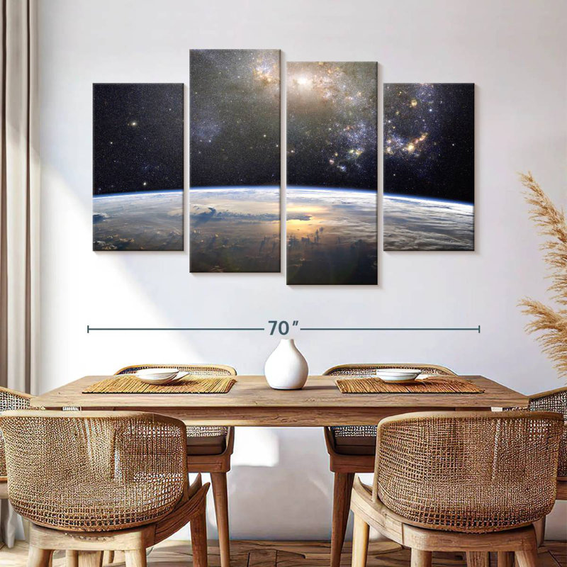 Oberle Earth In The Universe, 42" H x 68" W