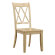 Eggshell, Solid Wood Cross Back Side Chairs (set)