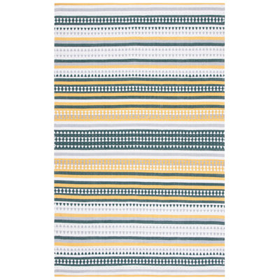 Montauk Hand Woven Cotton Striped Rug
