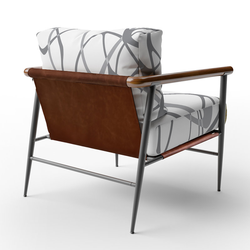 Fauteuil rembourré Sigmund Brechta Vibrant Curve Design II - Abstract, Noir, noir, noir, noir