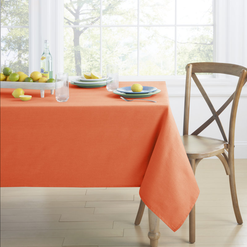 Fiesta Margarita Tablecloth Single Pack Rectangle 60"X84", Sunflower Yellow, Red, 60" W x 102" L