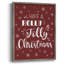 Holly Jolly Christmas, reproduction encadrée en bois massif-761875132