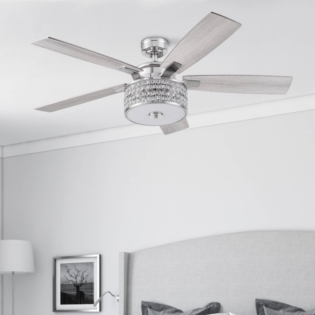 Lanissa 52'' Ceiling Fan with Light Kit and Remote Included Willa Arlo™ Interiors