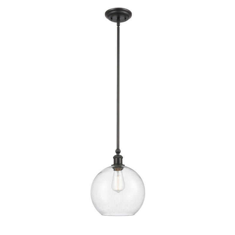 Luminaire suspendu simple à 1 lumière Broomtown, H 13 po x l 10 po x P 10 po