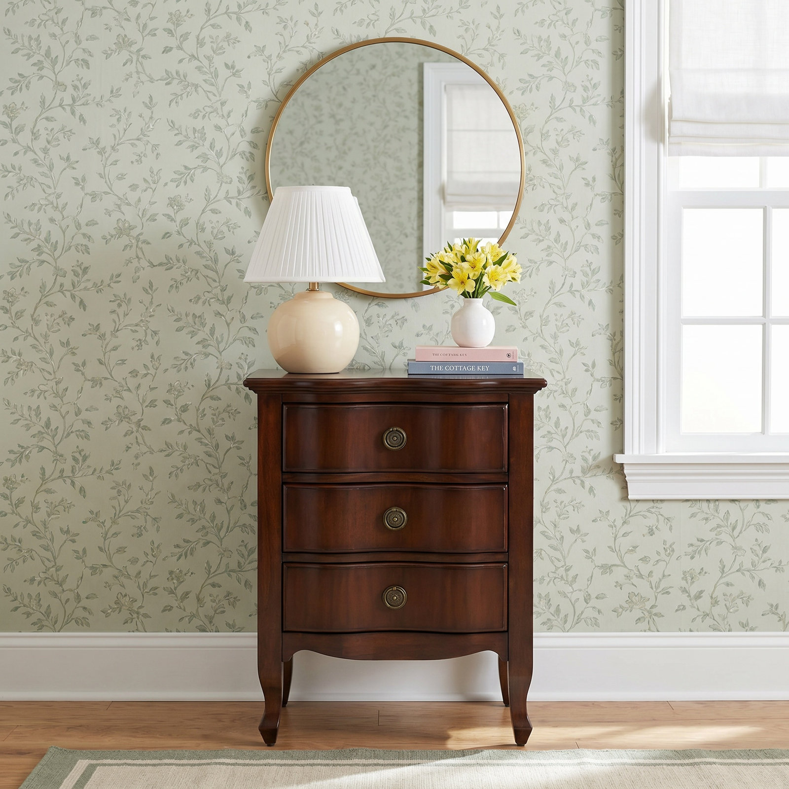 Nigel 3-Drawer Accent Chest, Dark Brown