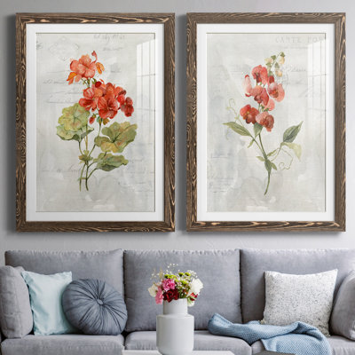 " Linen Geranium " 2 - Pieces