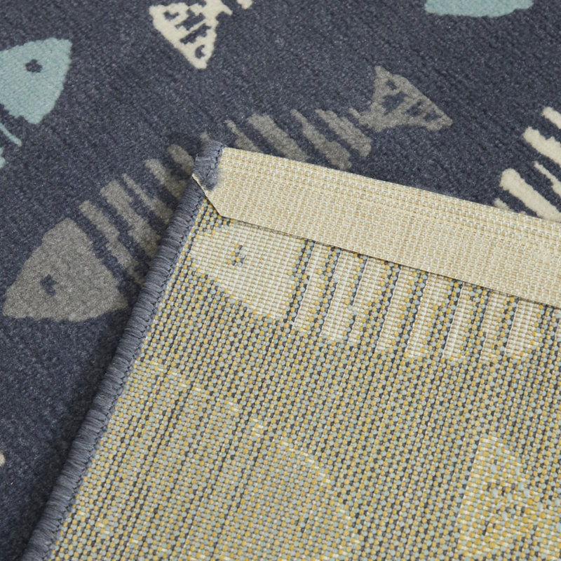 Tapis bleu Tryphosa, Rectangle 7 pi 10 po x 10 pi