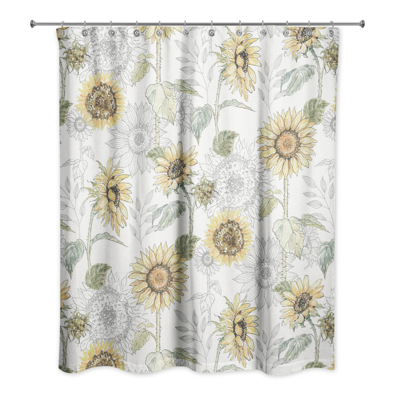 Rideau de douche simple Medemblik, Blanc