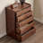 Striped Floor Groove Accent Chest