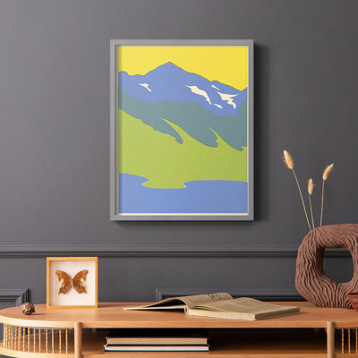 Bright Glacial Lake I, reproduction encadrée - bois massif