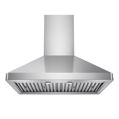 600 CFM  Stainless Steel Wall Mounted Range Hood with Dimmable LED's and Baffle Filters