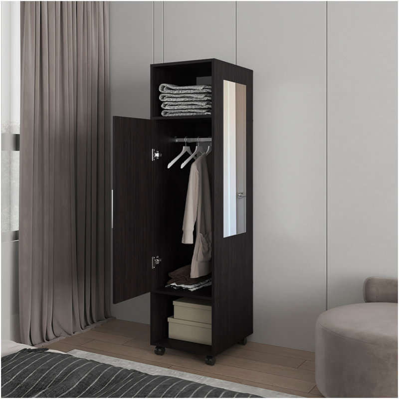 Garde-robe Boston, chambre à coucher, noir, Noir