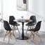 Table de salle à manger ronde avec plateau en pierre frittée et base de piédestal en acier pour 2 à 4 personnes dans la cuisine et la salle à manger-1280761442-1235713034-1280761465