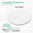 Round White Sintered Stone Lazy Susan Turntable-1514180069