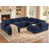Chenille bleu foncé