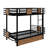 Twin XL Over Twin XL Metal Bunk Bed With Drawers-1838490515
