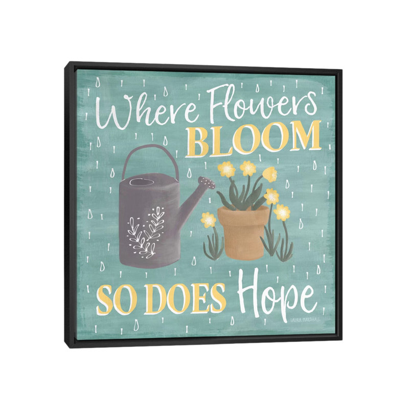 «Smitten with Spring VI», reproduction d'impression sur toile tendue, H 18 po x l 18 po x P 1,5 po, Toile avec cadre noir