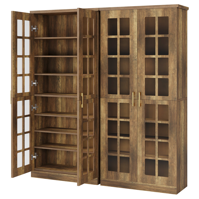 71" Storage Cabinet With Door & Adjustable Shelves