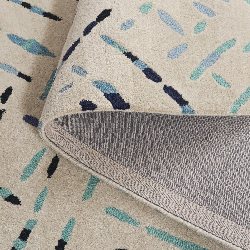 Tapis gris / bleu Metro 252, Rectangle de 5 pi x 8 pi