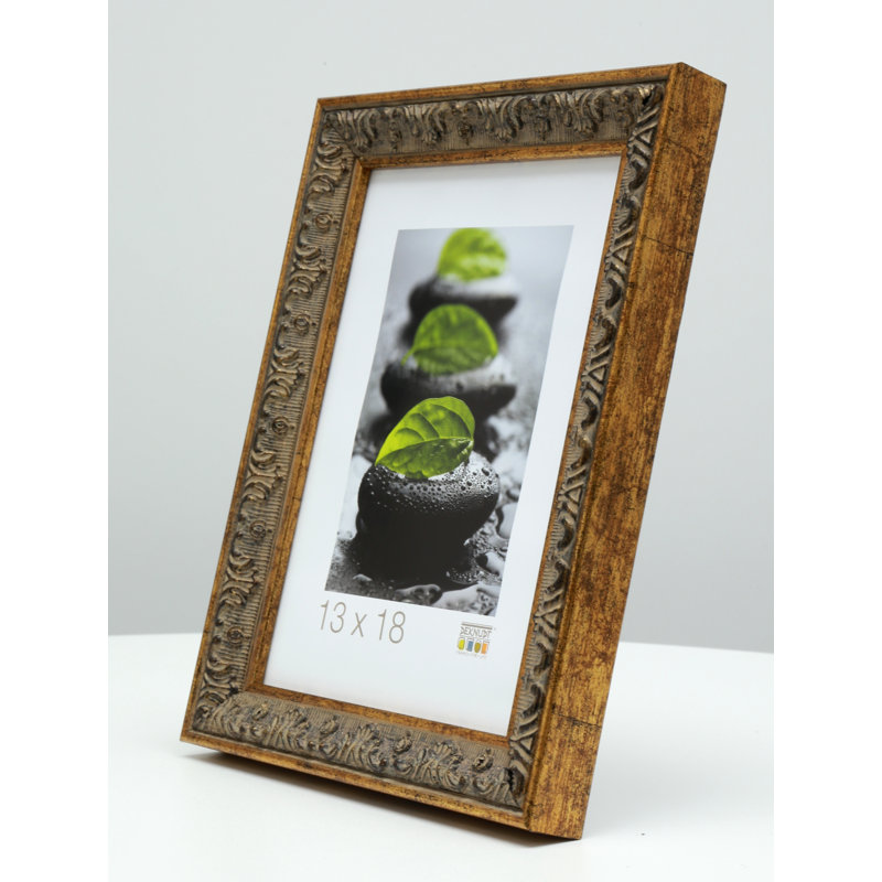 Farner Embossed Picture Frame, 33.6cm H x 27.6cm W x 2.2cm D, Off White