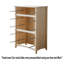  Commode, style antique Shaker en bois massif, finition antique-409693523