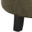 Repose-pieds de rangement rond en velours Hemi de 20,8 po Hemi-22170421