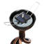 Piquet de jardin solaire en verre nid d'abeille perlé-38815117