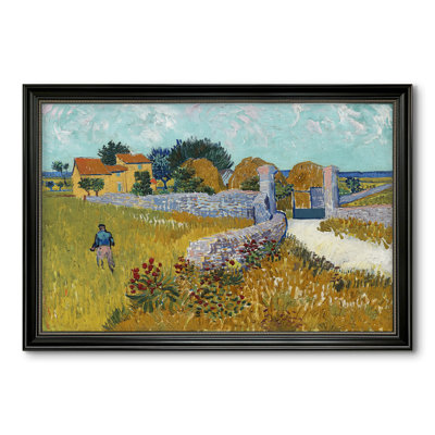 Ferme en Provence, 1888 - Vincent van Gogh - Toile encadrée sur mesure