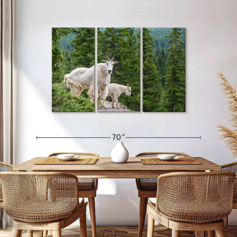 Brampt Cliff Mountain Goats, 36" H x 57" W
