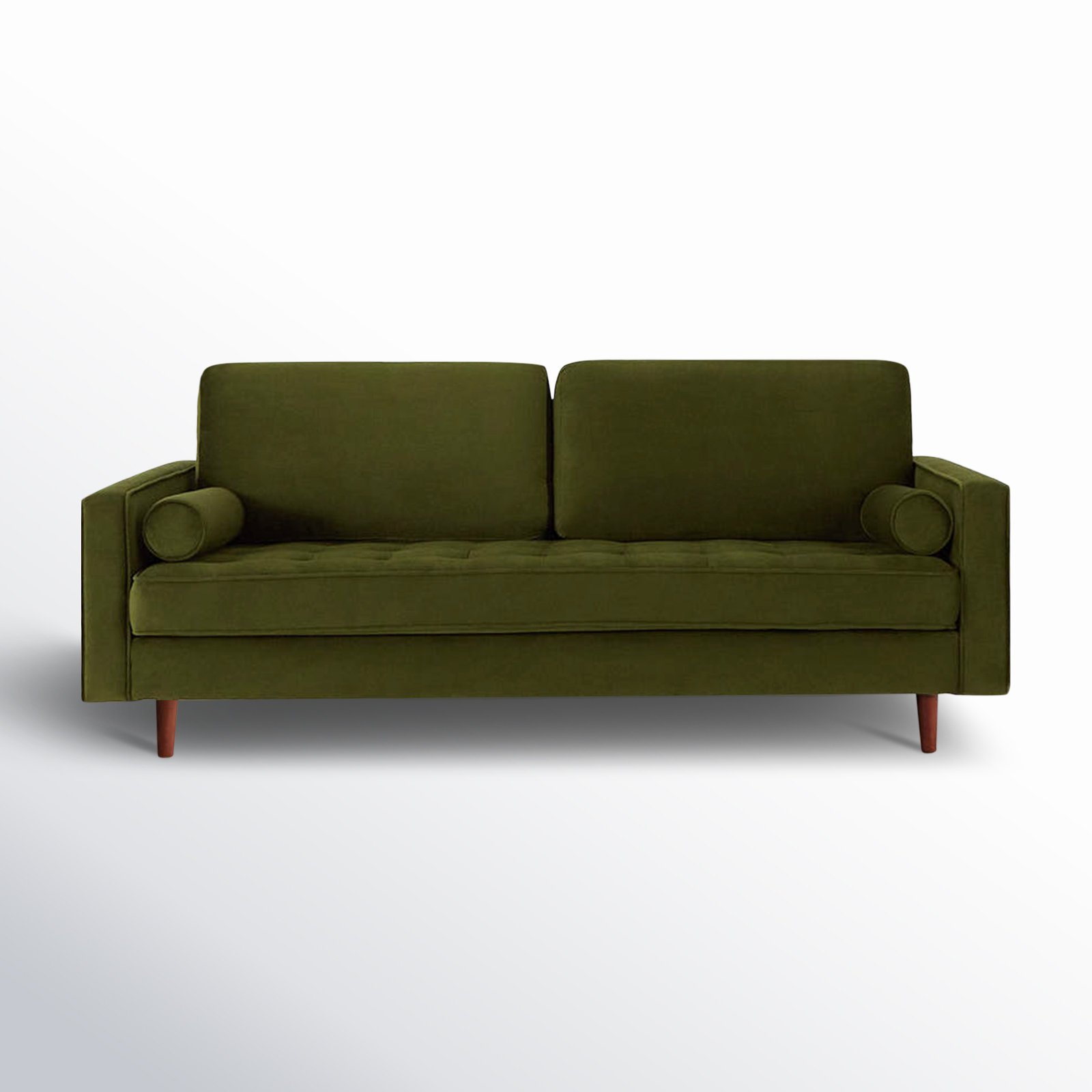 Pritchett 83" Velvet Sofa, Bella Forest Performance Velvet