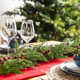 3-Piece 24"D Christmas Greenery PE Dripping Cedar Wreath And 9Ft Garland Set