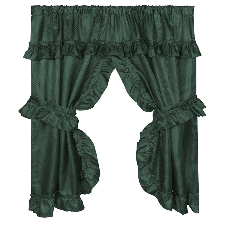 Catriona Semi Sheer Curtain, Hunter Green