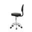 Tabouret de salon - Hauteur réglable avec dossier, cuir de polyuréthane pivotant à 360 ° et fer chromé, antidérapant pour le salon / la maison / le bureau