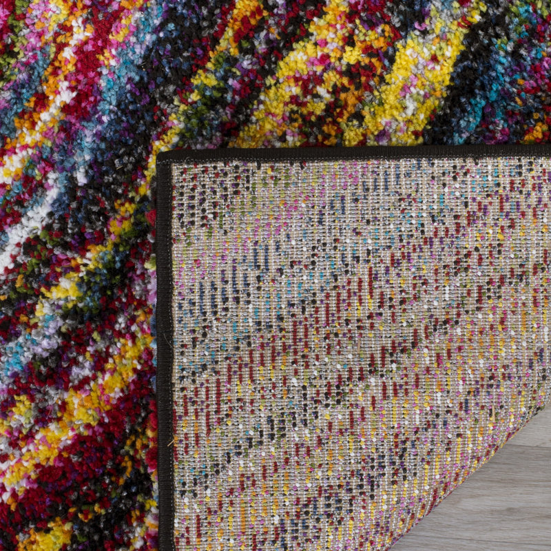 Gleno Performance Abstract Rug, Rectangle 5'1" x 7'6"