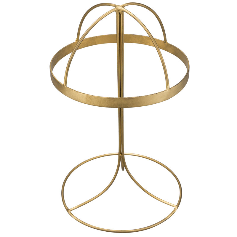 Hat and Wig Stand Rack, Golden