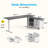 Standing Desk With Spacious File Cabinet, L-Shaped Height Adjustable Desk With Sturdy Structure-1917072171-1917072168