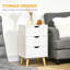 Benzion 40cm W Particle Board Bedside Table