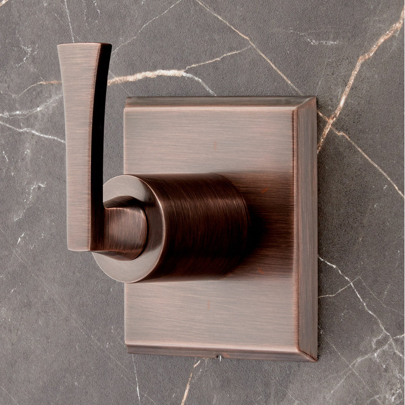 Inverseur de douche mural avec valve Vilamonte, Bronze huilé