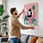 Cat on Throne Modern - Wrapped Canvas-2126738529-2126738538