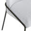 Confortable et élégante, cette chaise de salle à manger moderne est dotée d'un cadre en polyester robuste texturé en lin gris doux et d'une structure en bronze.-743677153