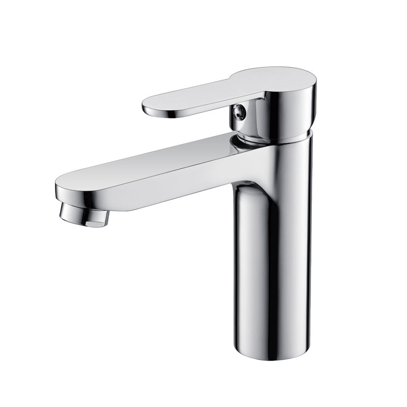 Robinet de lavabo de salle de bain à poignée simple Topcraft, Chrome chrome