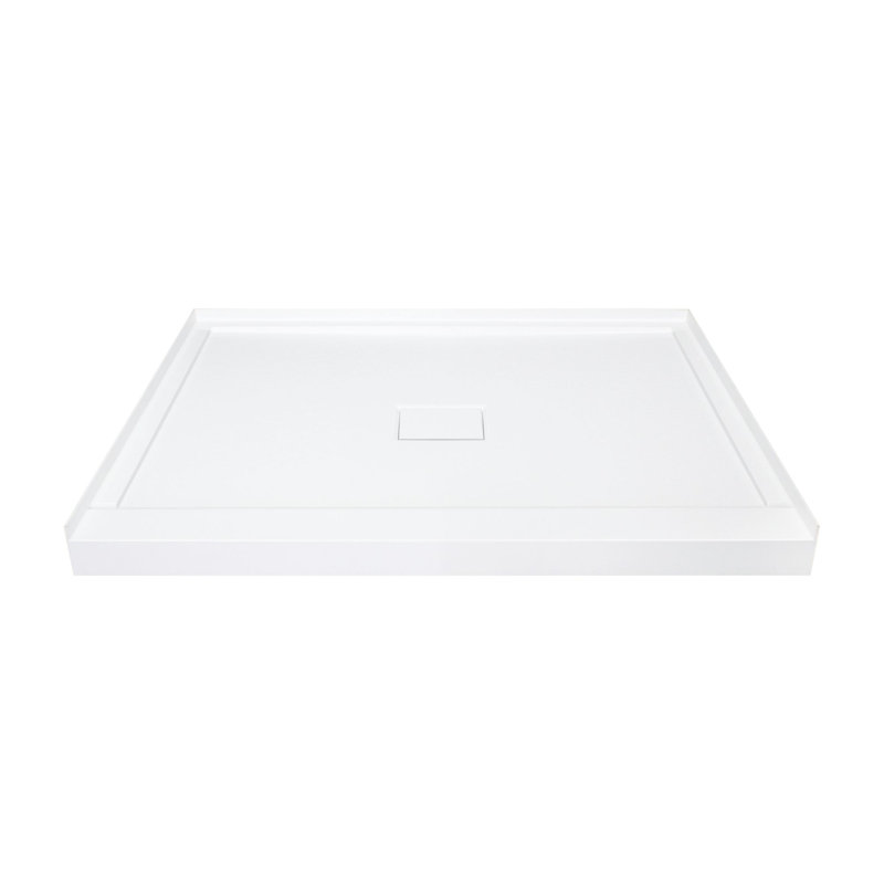 36'' W 36'' D Square Single Shower Base, White