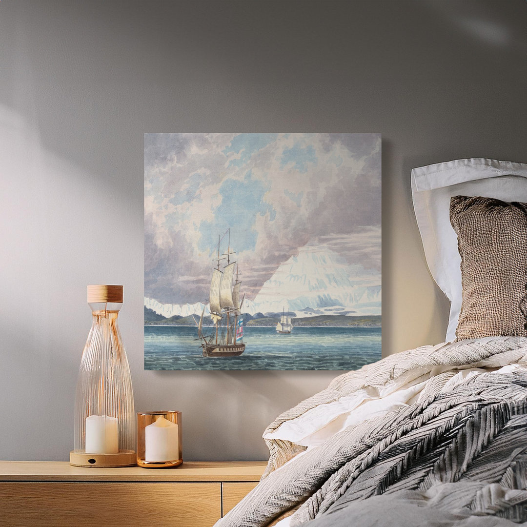Arctic Expedition Canvas Wall Art, Sailing Ships Print, Gallery Wrapped, Ready to Hang, Archival Quality, Nautical decor, Statement Piece