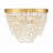 Storrie 3 Light Antique Gold Ceiling Mount