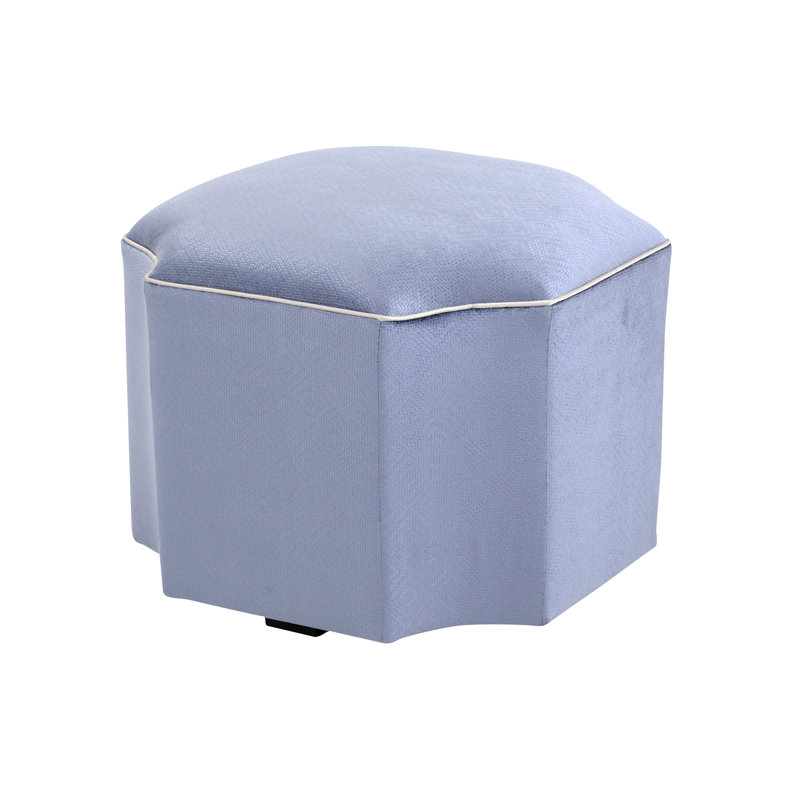 Celtic Novelty Ottoman, Blue