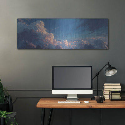  'Shooting Star 2 Panorama' by Ann Klee Metal Wall Art, 48" x 16"