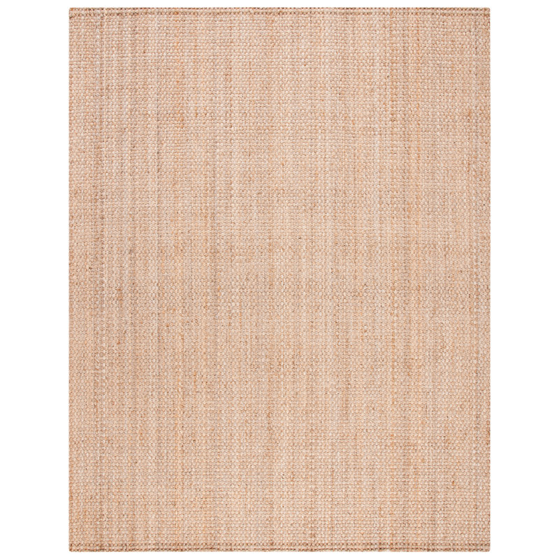 Erroll Pollux Carolene Geometric Handmade Tufted Jute Natural, Rectangle 8' x 10'