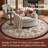 Chinoiserie Floral Rug Vintage Romance Design Washable Non-slip Red/Beige-503699252-511287997